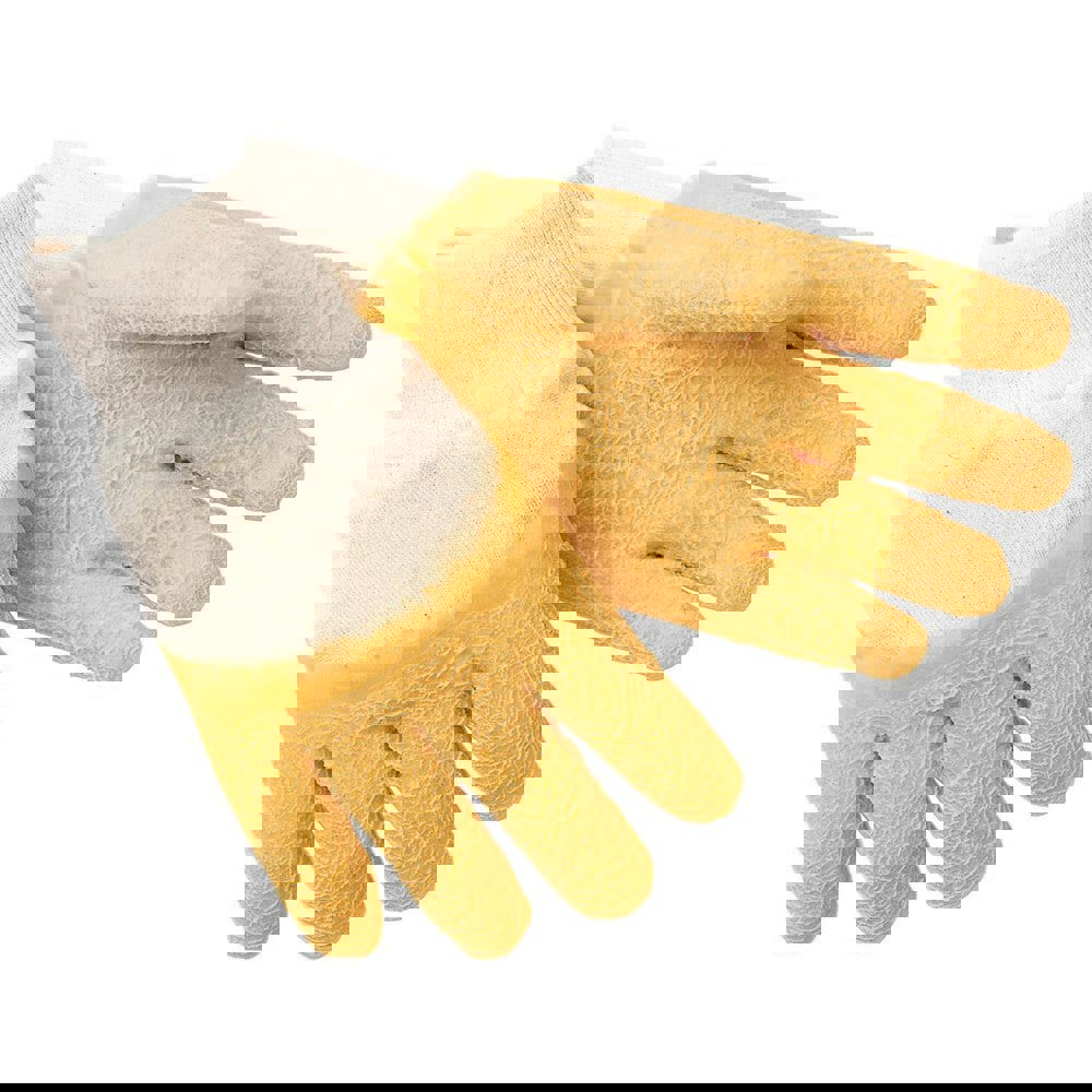 General Purpose Work Gloves: Large, Latex Coated, Jersey